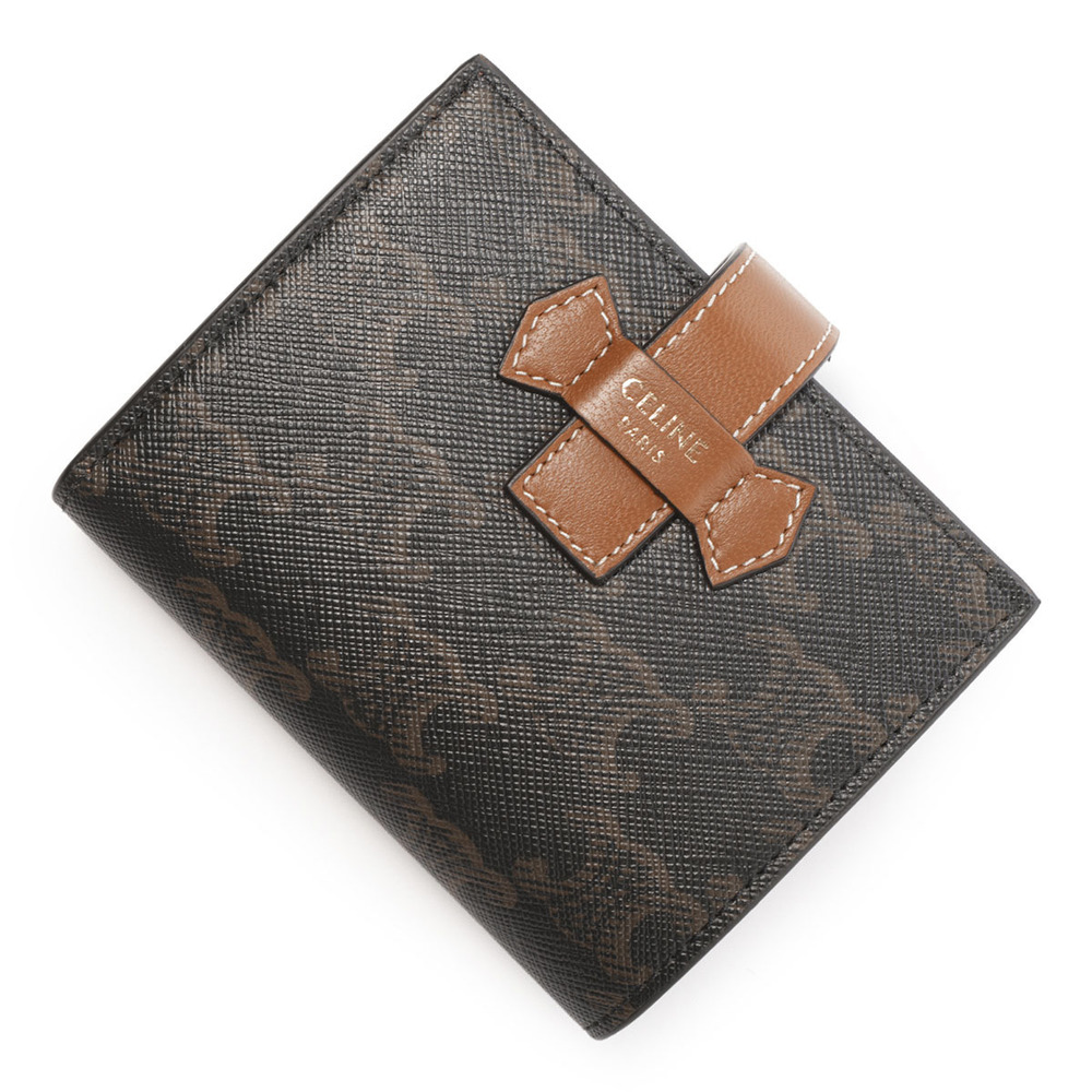 Celine Brown Bi fold Wallet Coin Purse